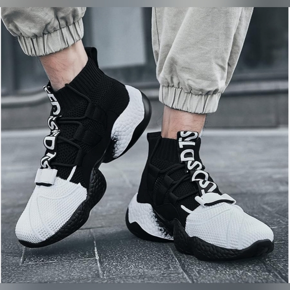 ZGRZPMGR Men's Sneakers (Unisex) High Gang Basketball Shoes Light -Sz 42 Size 10 - Picture 8 of 9
